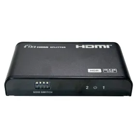 1x2 HDMI Splitter, 4Kx2K@60Hz, EDID, HDCP 2.2, YUV 4:4:4