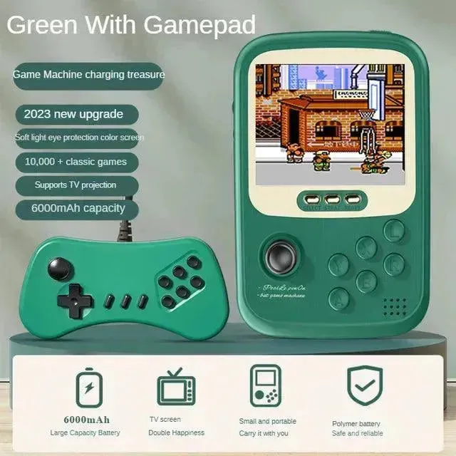 2 in 1 Retro Handheld Game Console & Power Bank