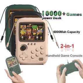 2 in 1 Retro Handheld Game Console & Power Bank