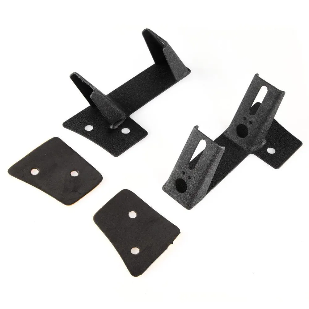 2pcs Black Dual A-Pillar Light Lower Windshield Hinge Mounting Brackets LED Pod Light for 2007-2017 Jeep Wrangler JK