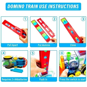 4887 Play Game Transparent Funny Train Engine with Blocks Set 60 Blocks Toy with Music and Lights Automatic Blocks Toy Train Set for Kids ( Batteries not included)