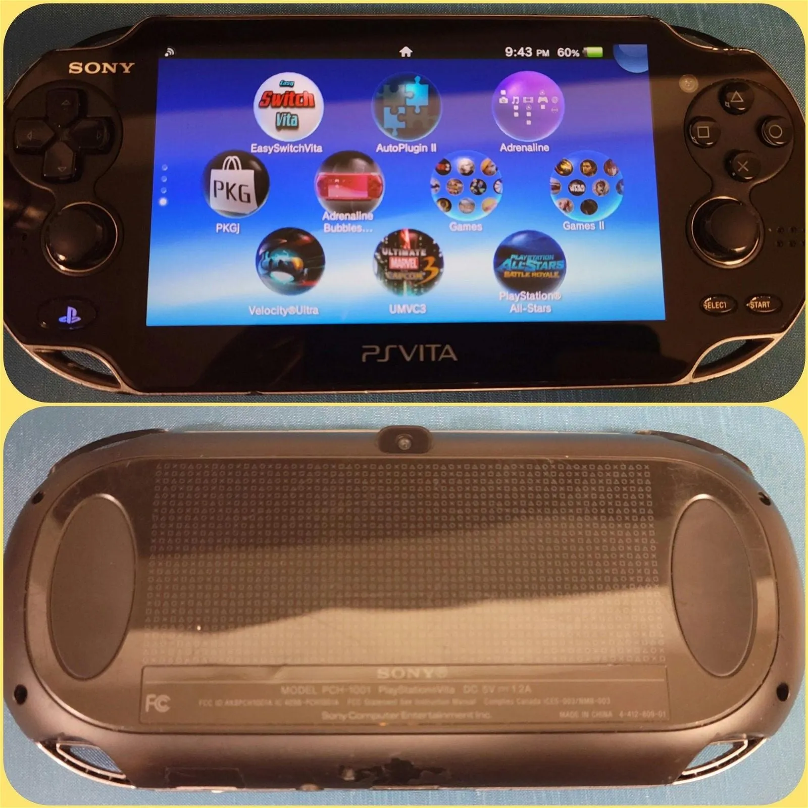 Custom modified jailbreak PlayStation PS Vita 1000 & 2000 consoles, 512GB SD2Vita SD & accessories