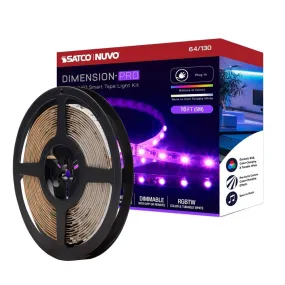 Dimension Pro - Tape light strip - 16 ft. - Hi-Output - RGB plus Tunable White - Plug connection - Starfish IOT Capable - IR Remote Included