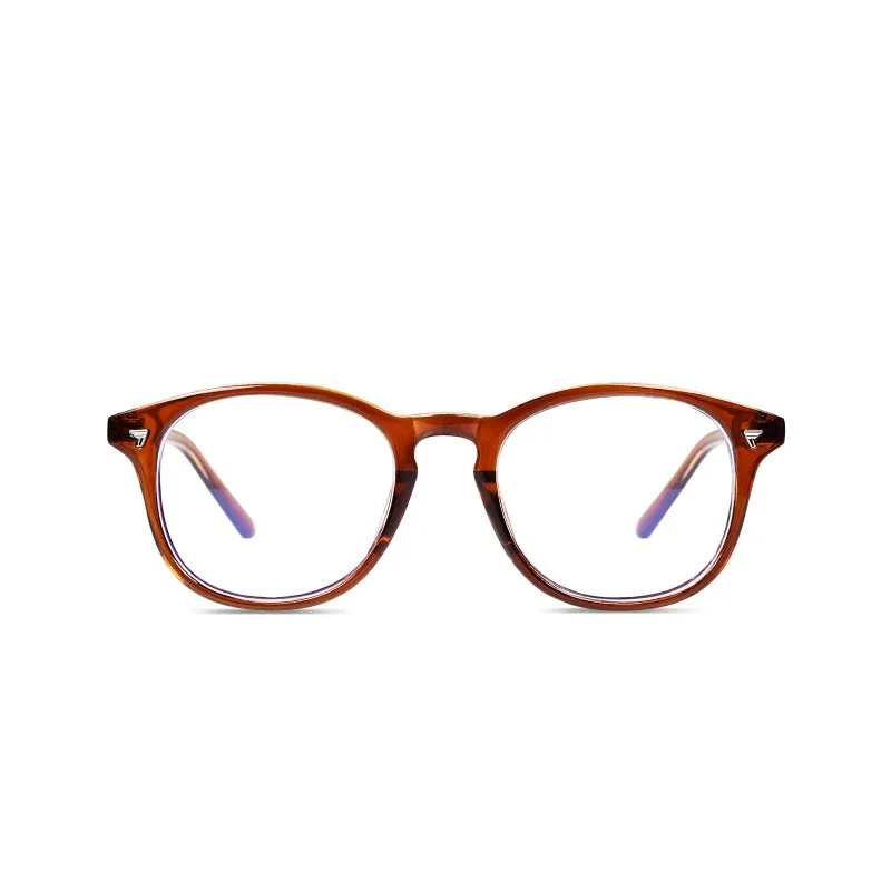 DUCO Blue Light Glasses Computer Gaming Glasses Retro Round Eyeglasses5206