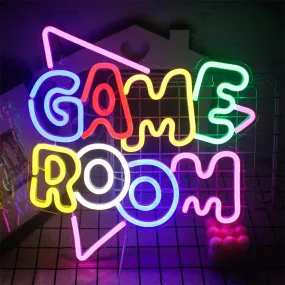 Game LED Neon Lights Sign Colorful Neon for Wall Decor USB Neon Lights Game Zone Party Decor Bedroom Gaming Wall Lightup Signs