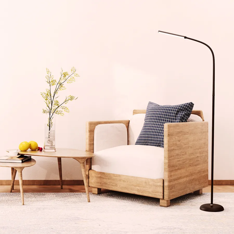 Henke LED Floor Lamp with Flexible Neck