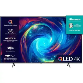 Hisense 55E7KQTUK-PRO 55" QLED 4K Ultra HD Smart TV - Black