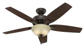 Hunter 52 inch Newsome Ceiling Fan with LED Light Kit and Pull Chain