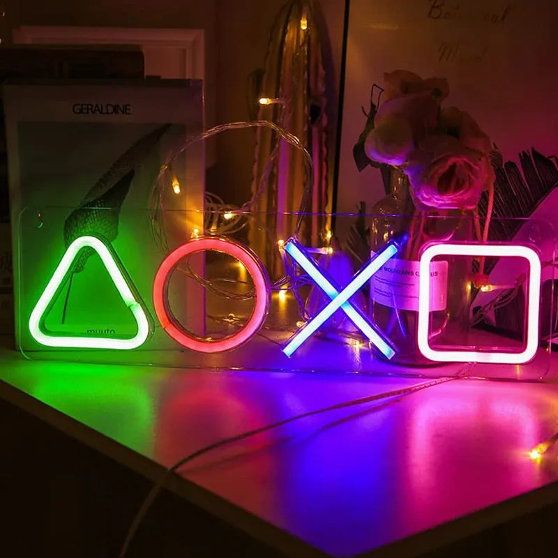 Icon Gaming PS5 Game Neon Light Sign Control Decorative Lamp