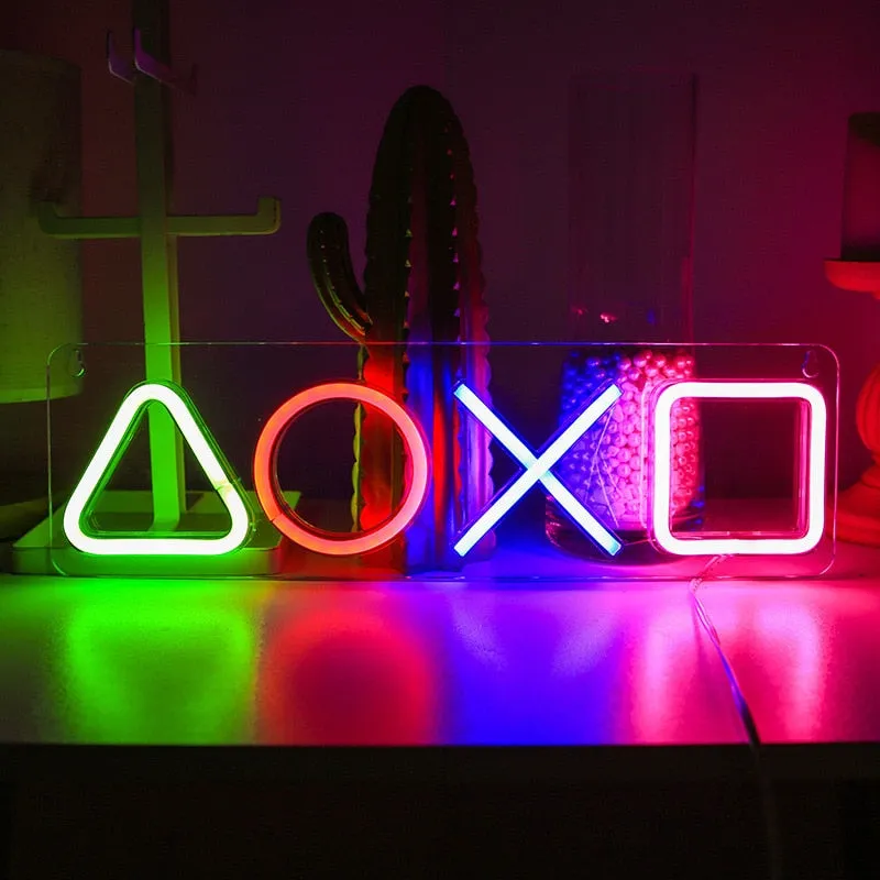 Icon Gaming PS5 Game Neon Light Sign Control Decorative Lamp