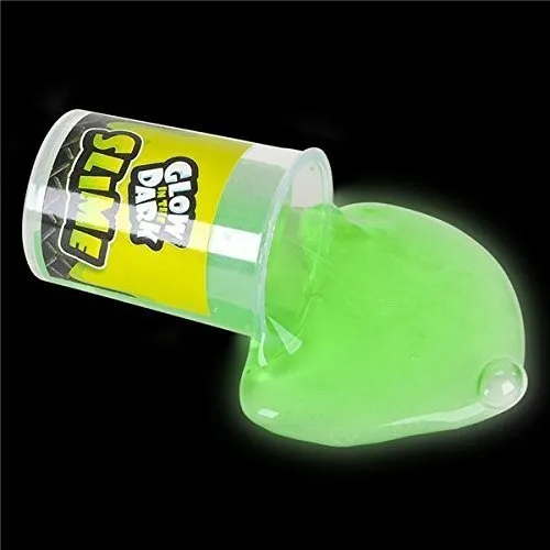 Kicko Glow in the Dark Slime Kit 24 Pack Neon Colors Party Favors for Kids