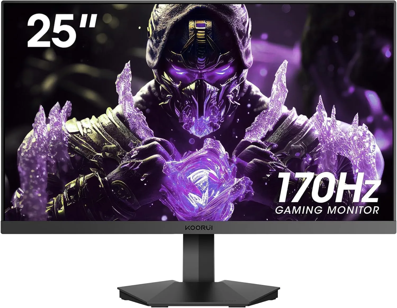 KOORUI 25E3A 24.5" Gaming Monitor - Full HD, 180Hz, 1ms, VA Panel, 2x HDMI & DP