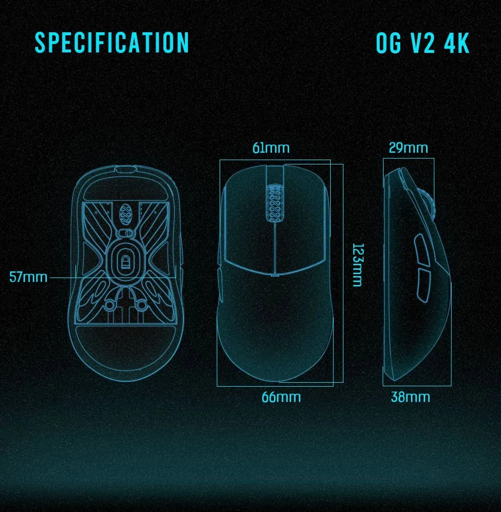 Lamzu Atlantis OG V2 4K Superlight Gaming Mouse