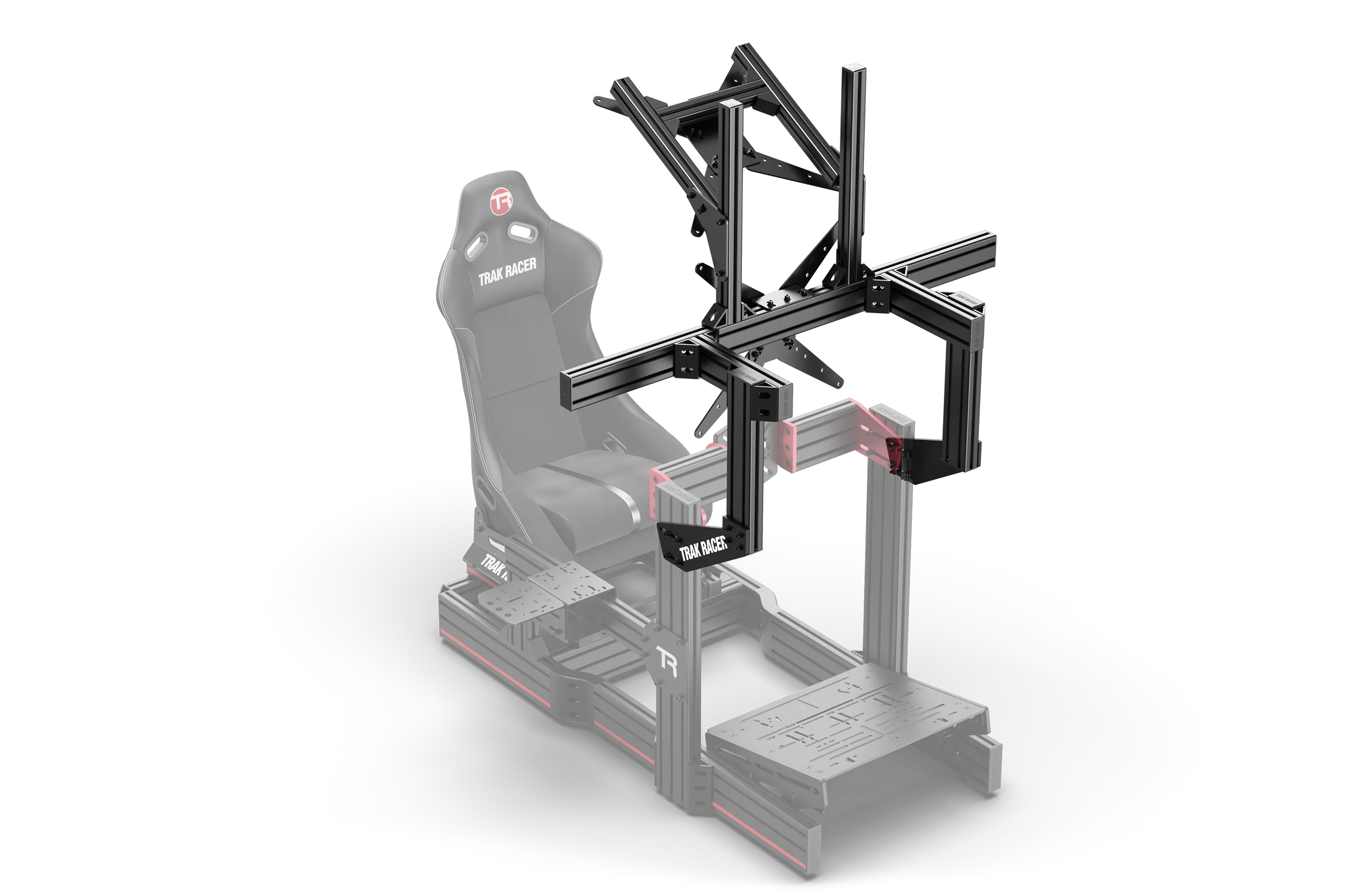 Large Cockpit-Mounted Dual Monitor Stand - 1200mm / 47.25" Wide