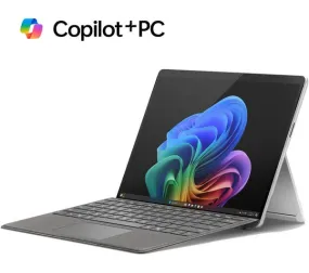 MICROSOFT 13" Surface Pro, Copilot  PC - Snapdragon X Plus, 256 GB SSD, Platinum | ZHX-00003