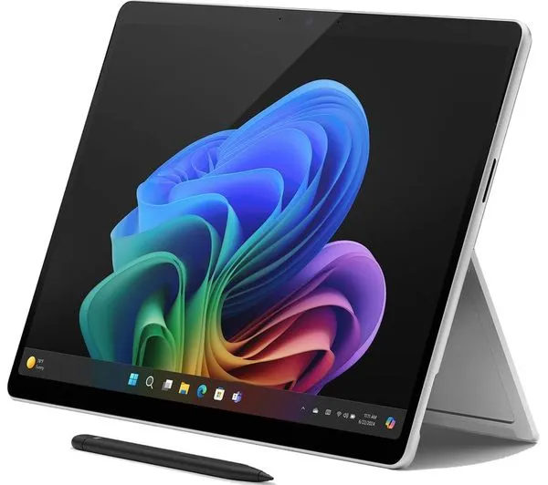 MICROSOFT 13" Surface Pro, Copilot  PC - Snapdragon X Plus, 256 GB SSD, Platinum | ZHX-00003