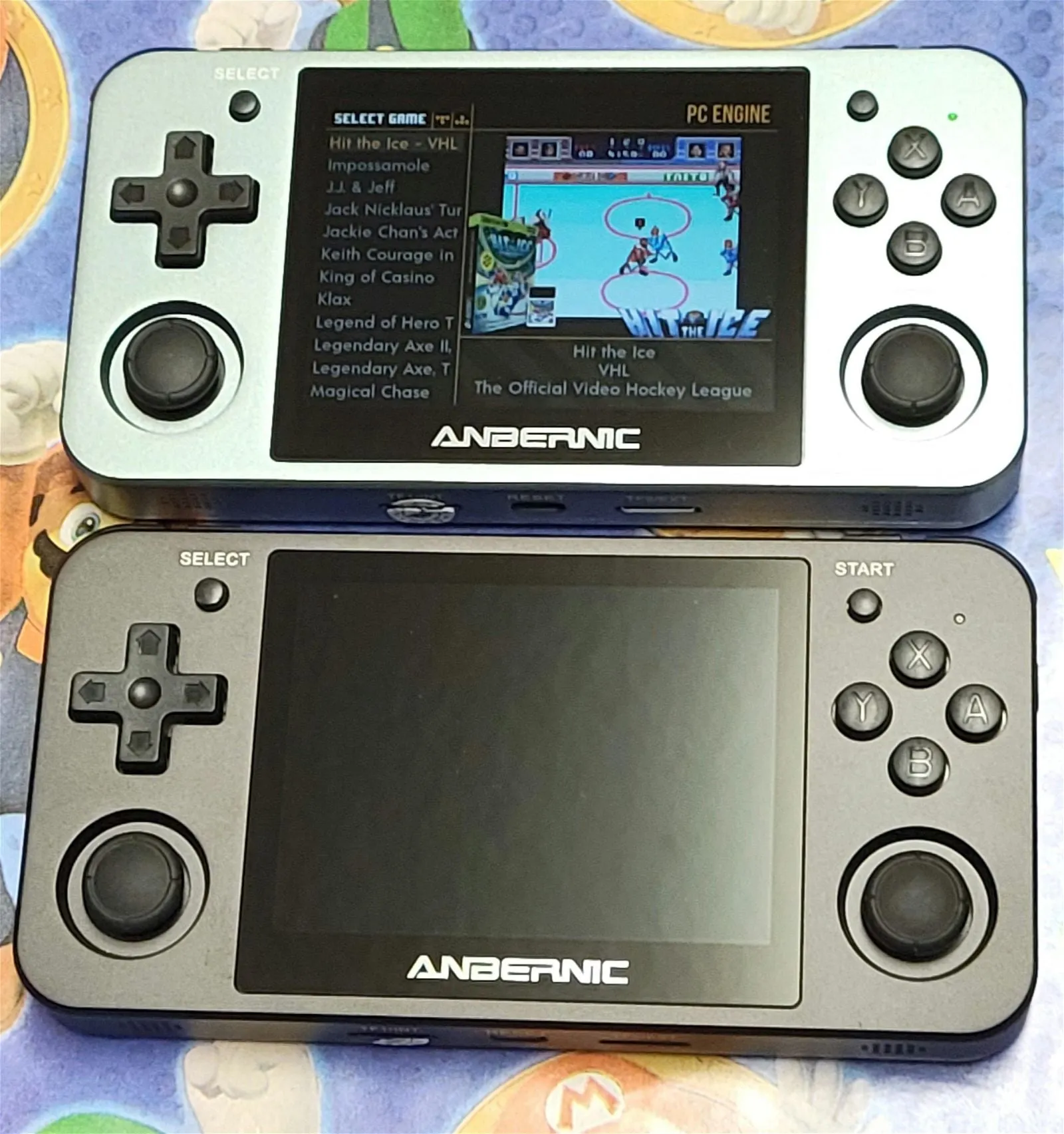 New custom OS Anbernic RG350M 128GB SD retro portable handheld gaming console, plug&play machined aluminum frame.