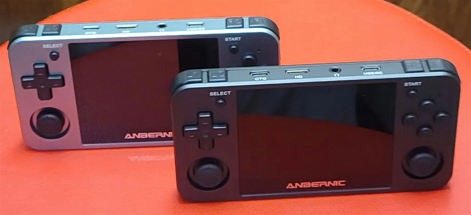 New custom OS Anbernic RG350M 128GB SD retro portable handheld gaming console, plug&play machined aluminum frame.