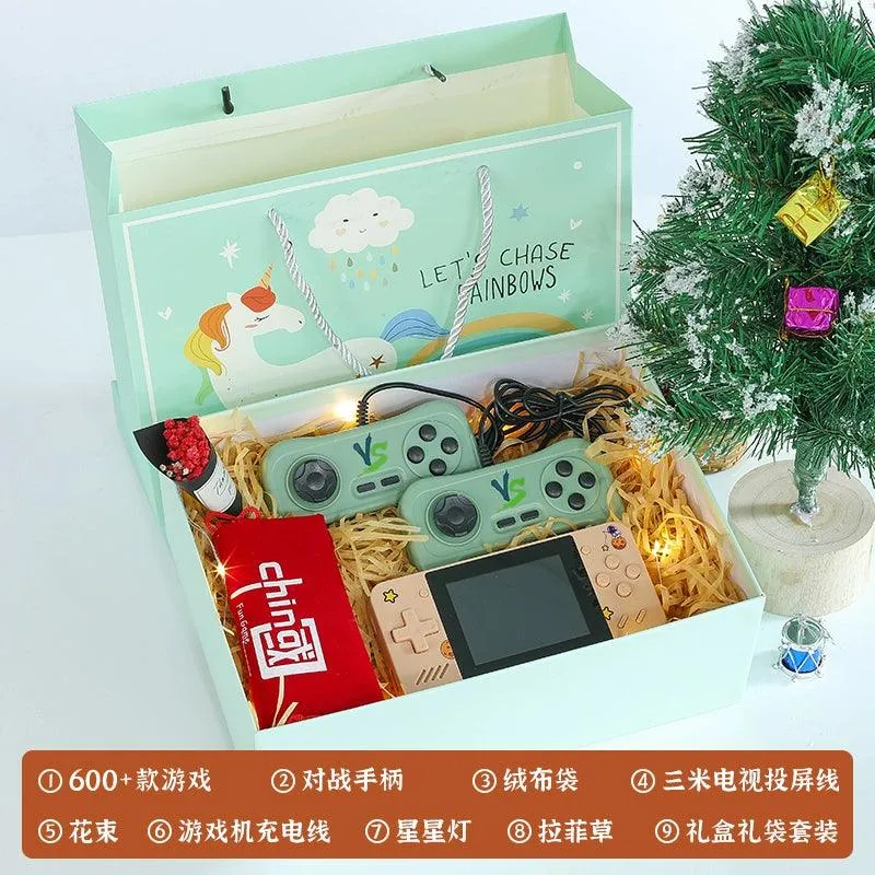 [Official Joint Name] 2024 New Arrival Game Console PSP Kids Sup Tetris Small Nostalgic Classic FC Connected TV for Boyfriend PSP Handheld Skate Board Machine Retro Power Bank Two-in-One