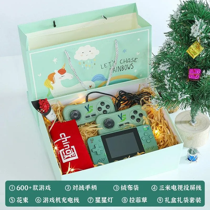 [Official Joint Name] 2024 New Arrival Game Console PSP Kids Sup Tetris Small Nostalgic Classic FC Connected TV for Boyfriend PSP Handheld Skate Board Machine Retro Power Bank Two-in-One