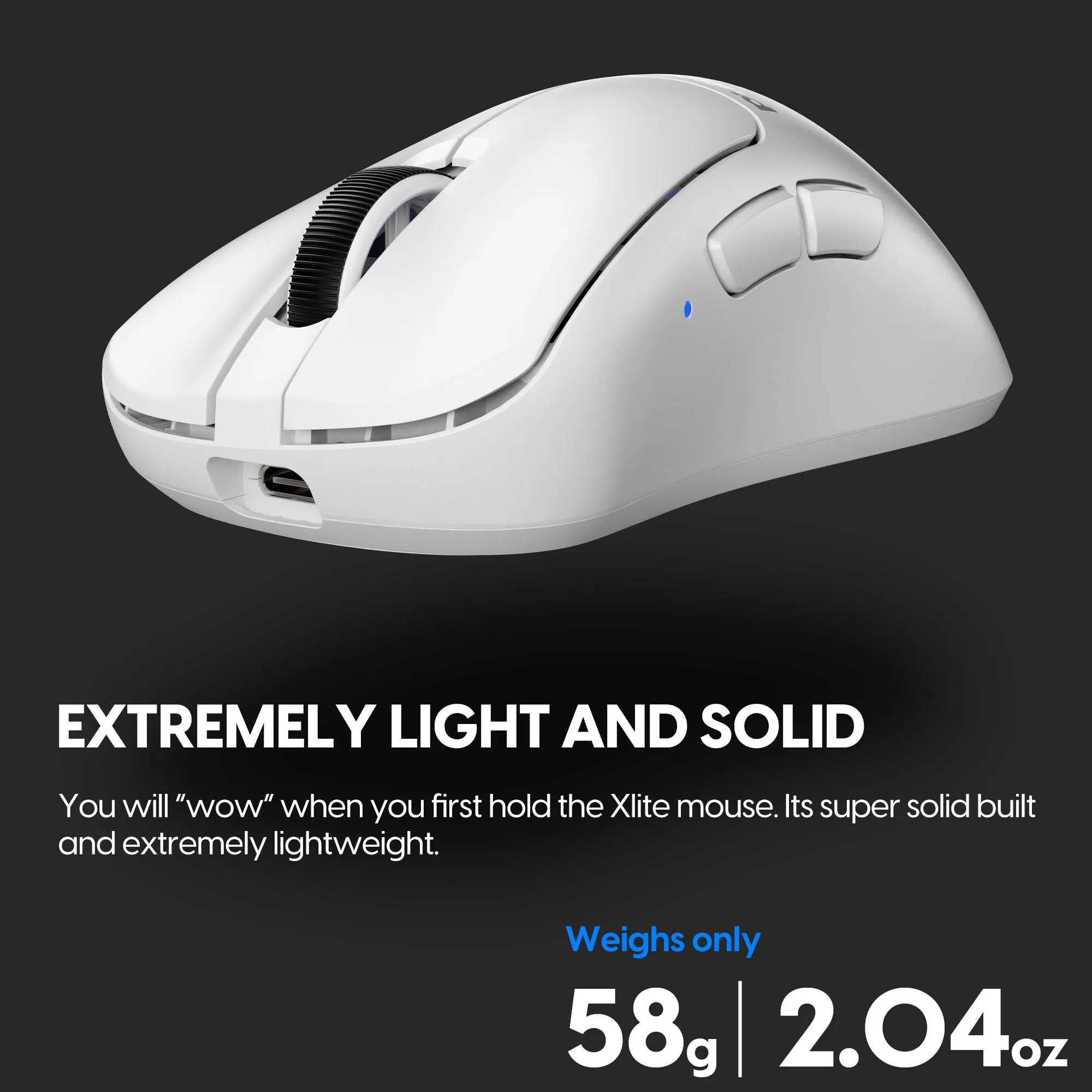 Pulsar Xlite V3 Large Wireless Gaming Mouse - White