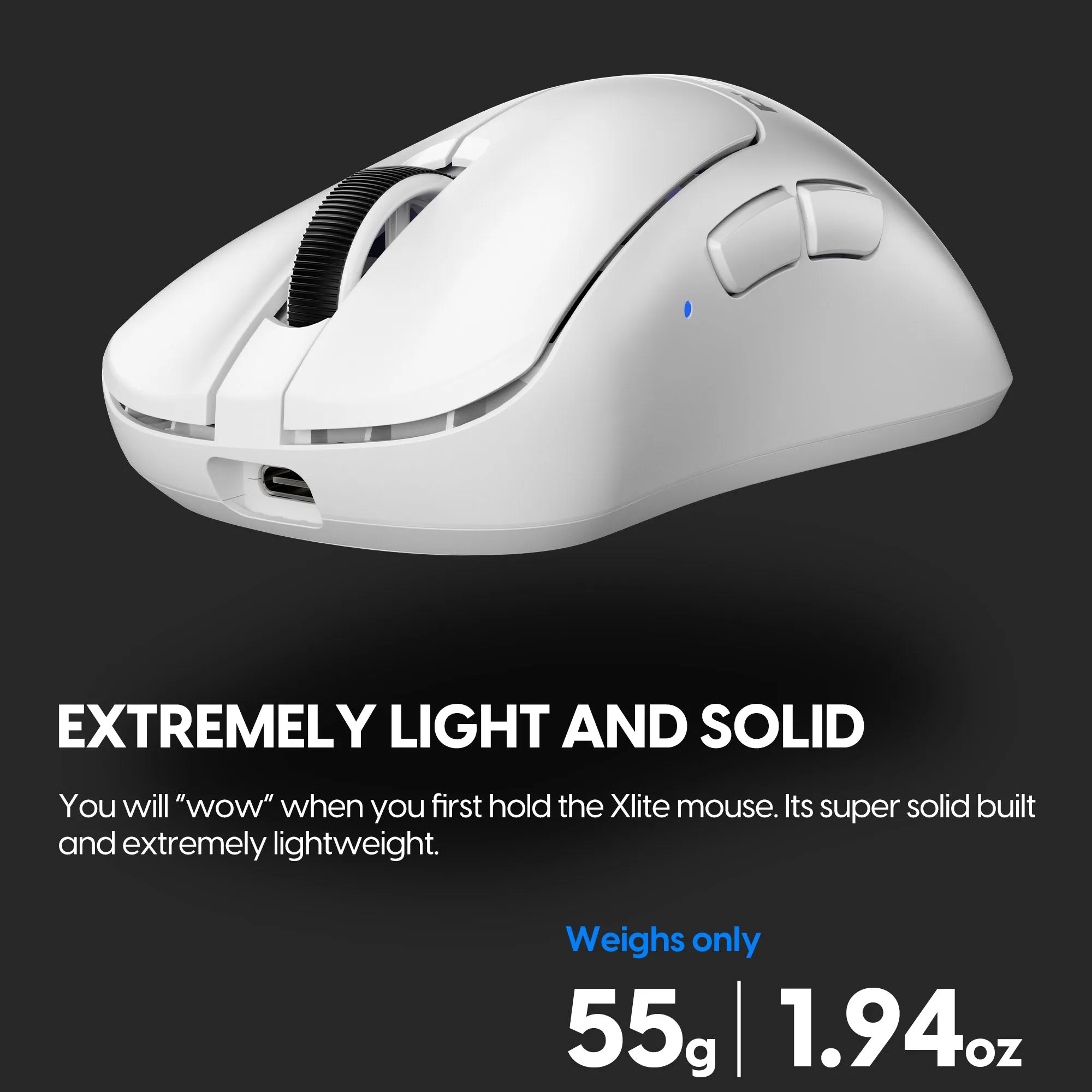 Pulsar Xlite V3 Medium Wireless Gaming Mouse - White