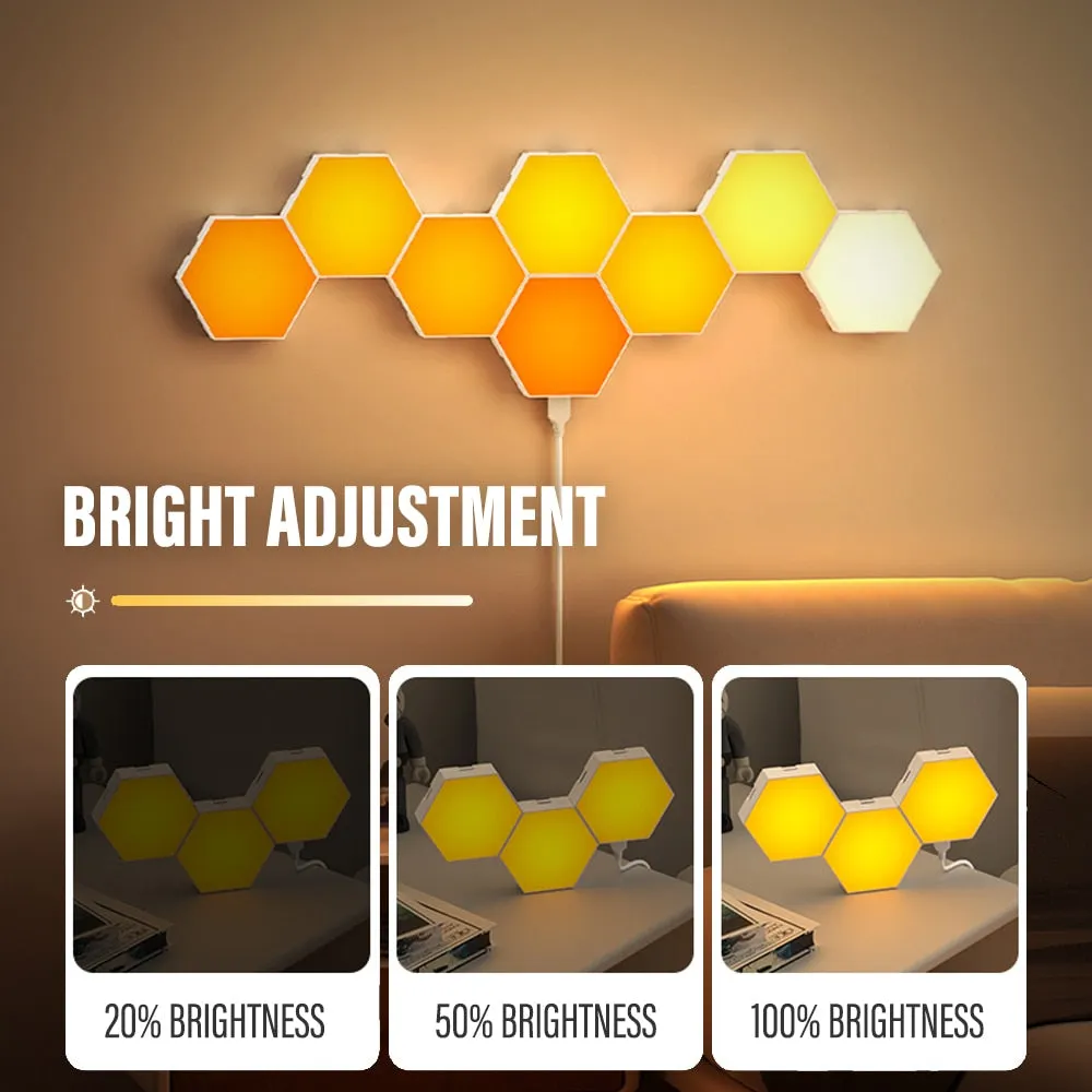 RGB Bluetooth LED Hexagon Lights