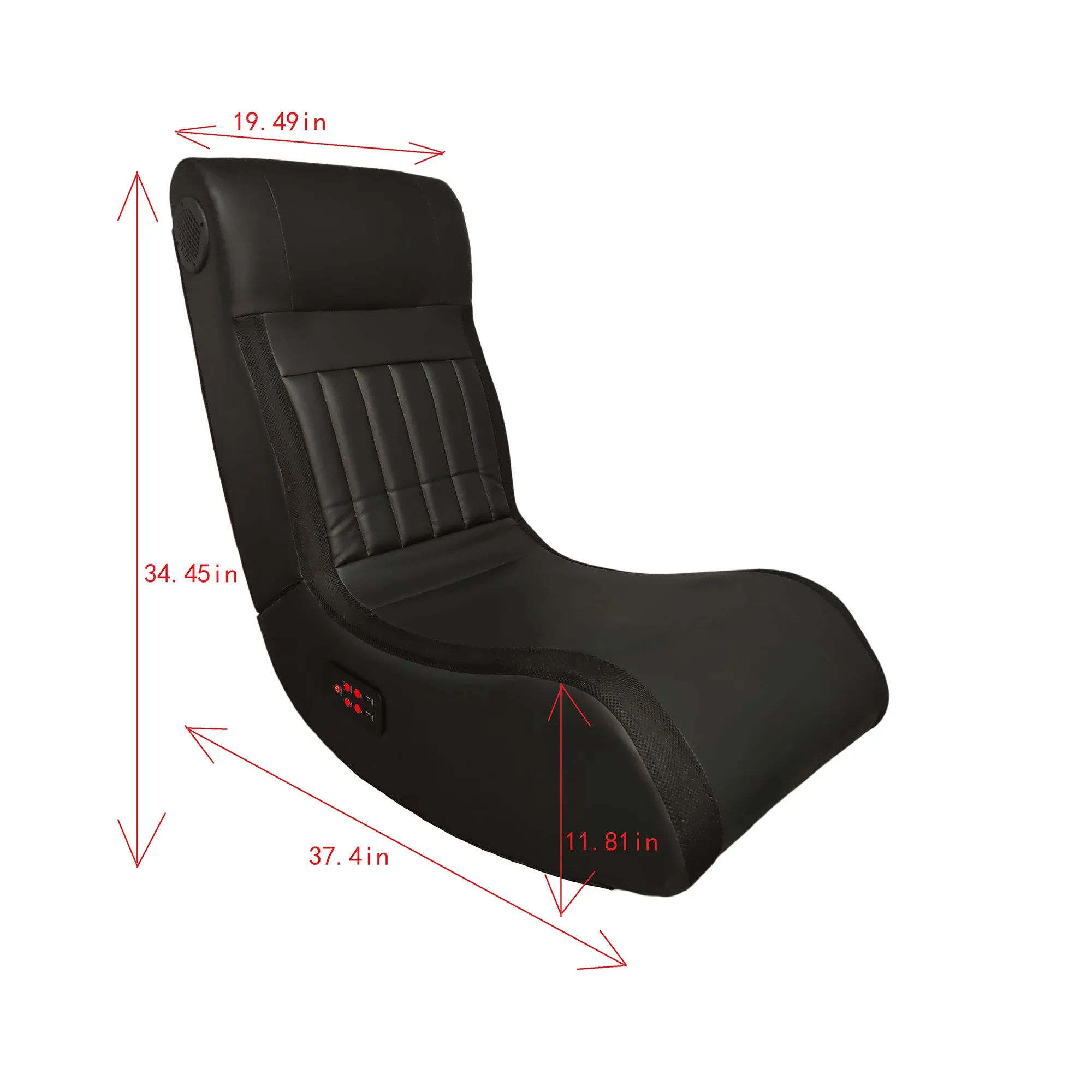 Rocco Foldable Gaming Chair - Black