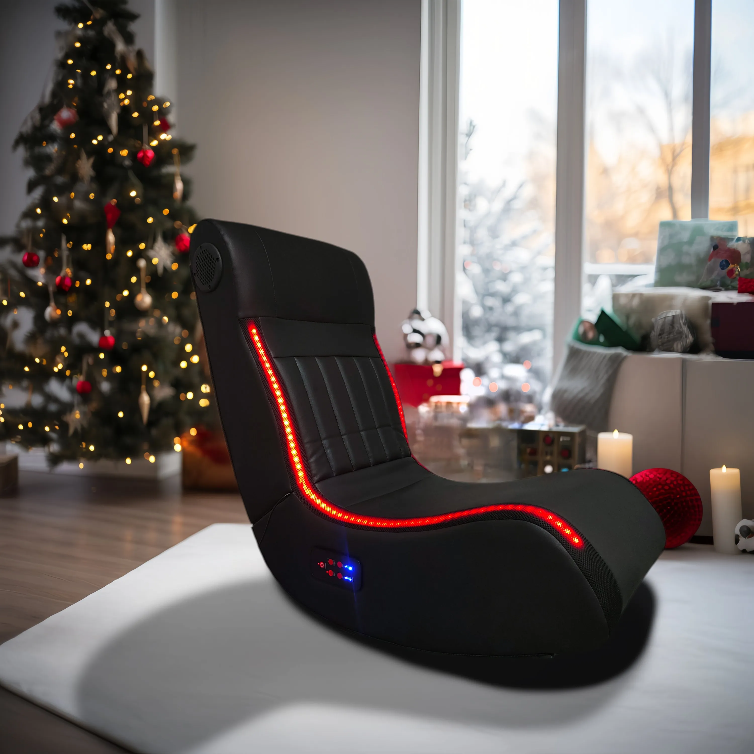 Rocco Foldable Gaming Chair - Black