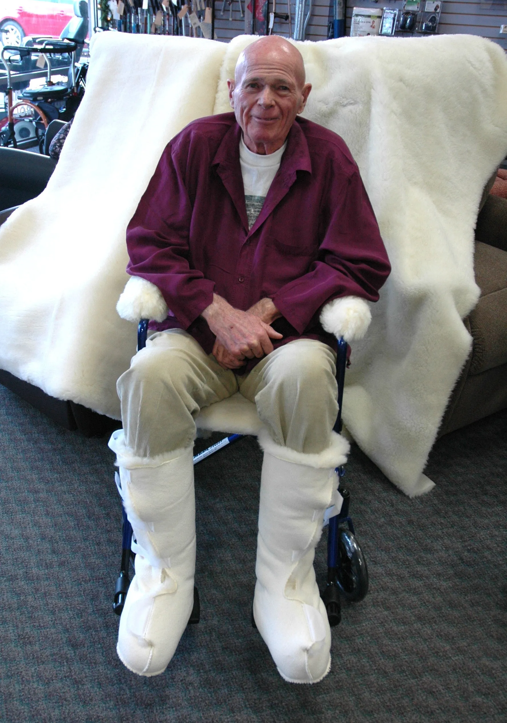 Sheep Wool Wheelchair Covers