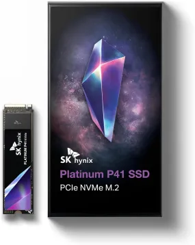 SK Hynix Platinum P41 1TB PCIe NVMe Gen4 M.2 2280 Internal SSD for PS5, Up to 7000MB/s, 176-Layer NAND Gaming Solid State Drive