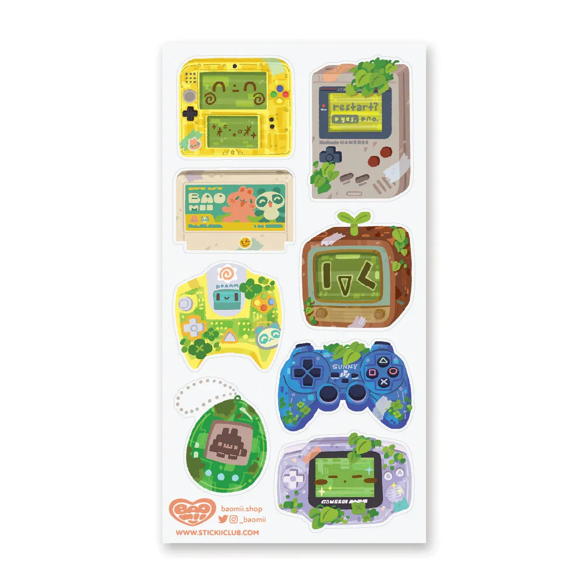 Video Game Fun Sticker Sheet