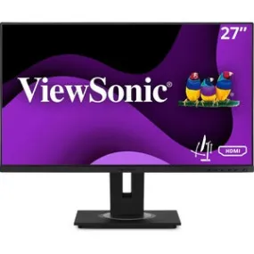 ViewSonic VG2748A 27 Inch IPS 1080p Ergonomic Monitor with Ultra-Thin Bezels, HDMI, DisplayPort, USB, VGA, and 40 Degree Tilt for Home and Office