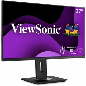 ViewSonic VG2755-2K 24 Inch IPS 1440p Monitor with USB C, HDMI, DisplayPort and 40 Degree Tilt Ergonomics for Home and Office