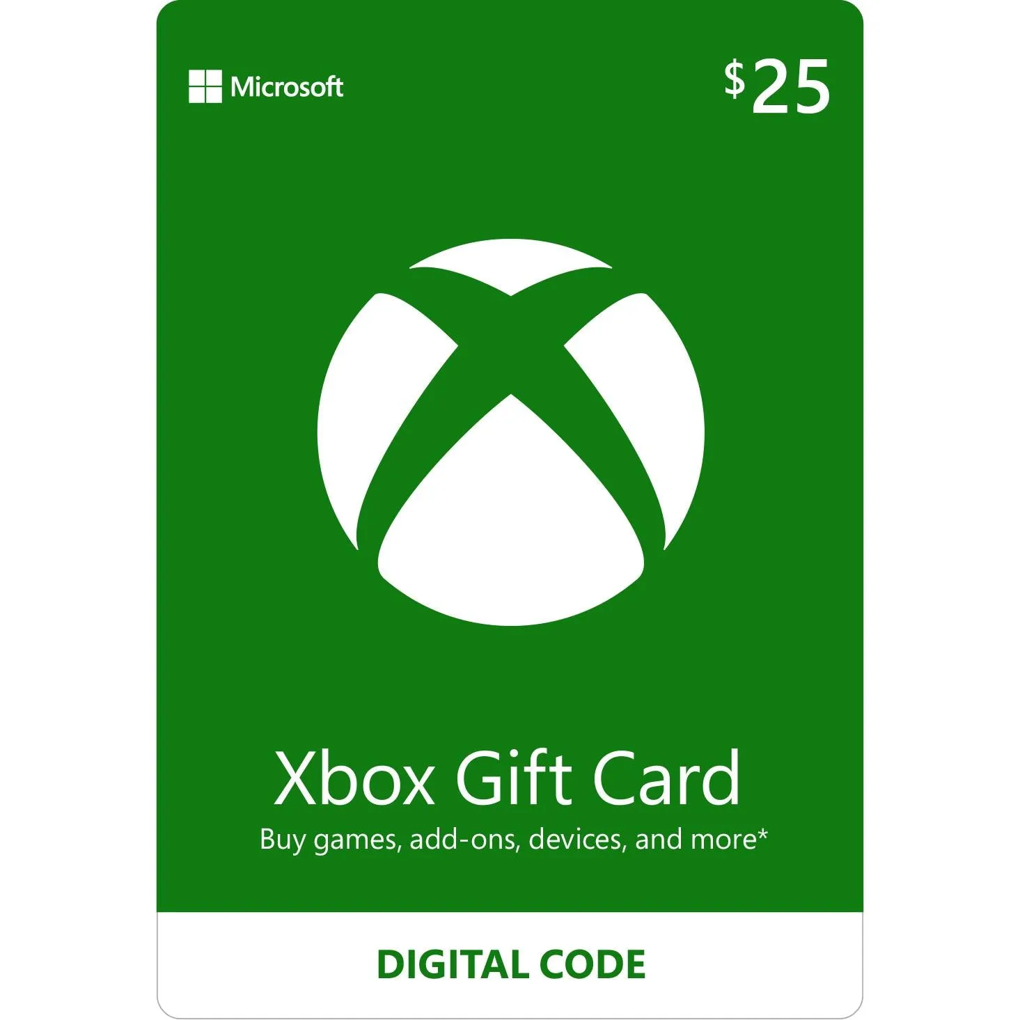 Xbox $25 Gift Card (Digital Download)