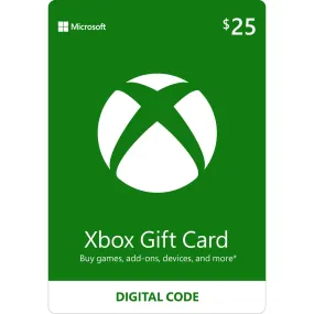 Xbox $25 Gift Card (Digital Download)